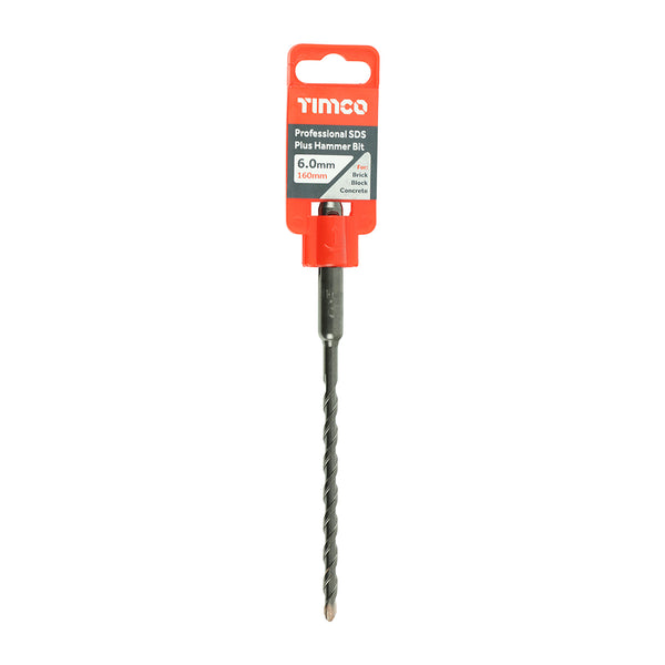 Timco Professional SDS Plus Hammer Bit 6.0 x 160