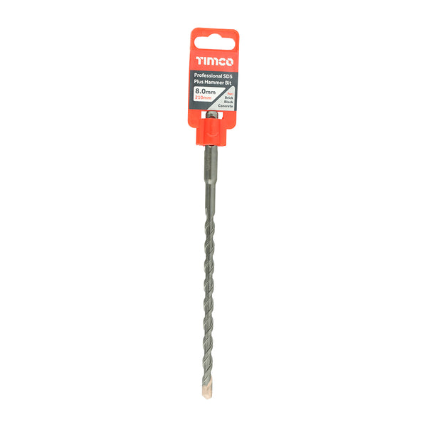 Timco Professional SDS Plus Hammer Bit 8.0 x 210