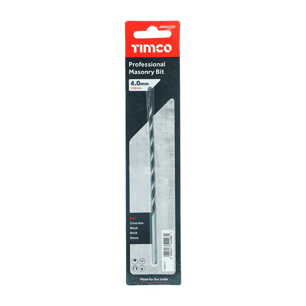 Timco Professional Masonry Bit 4.0 x 150