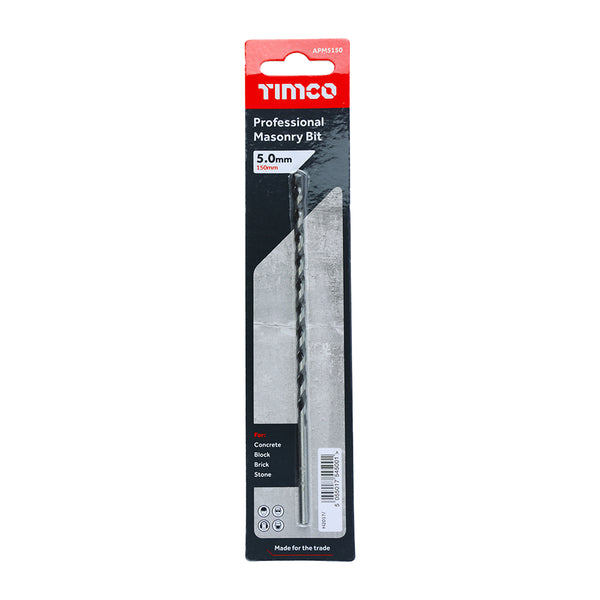 Timco Professional Masonry Bit 5.0 x 150