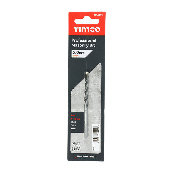 Timco Professional Masonry Bit 5.0 x 85