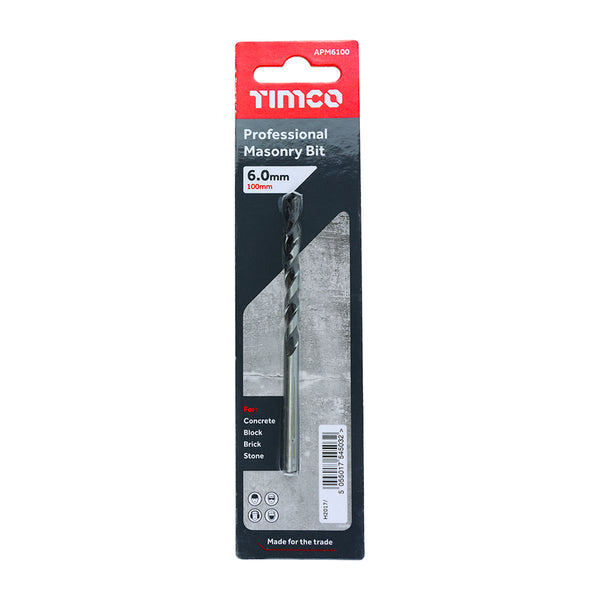 Timco Professional Masonry Bit 6.0 x 100