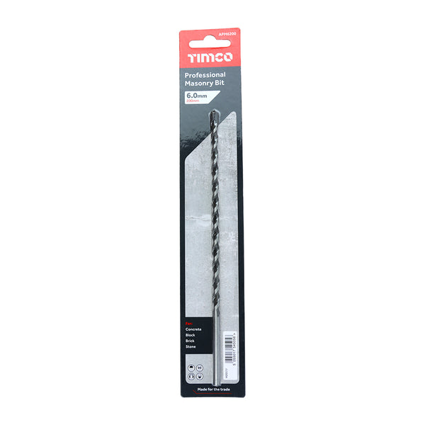 Timco Professional Masonry Bit 6.0 x 200