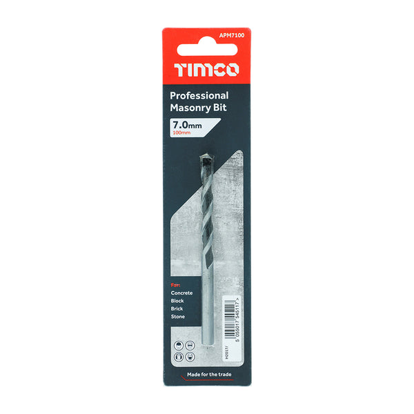 Timco Professional Masonry Bit 7.0 x 100