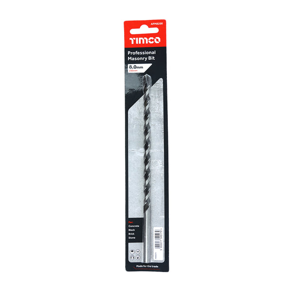 Timco Professional Masonry Bit 8.0 x 200