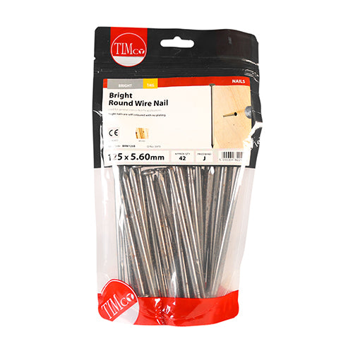 Timco Round Wire Nails - Bright 125 x 5.60