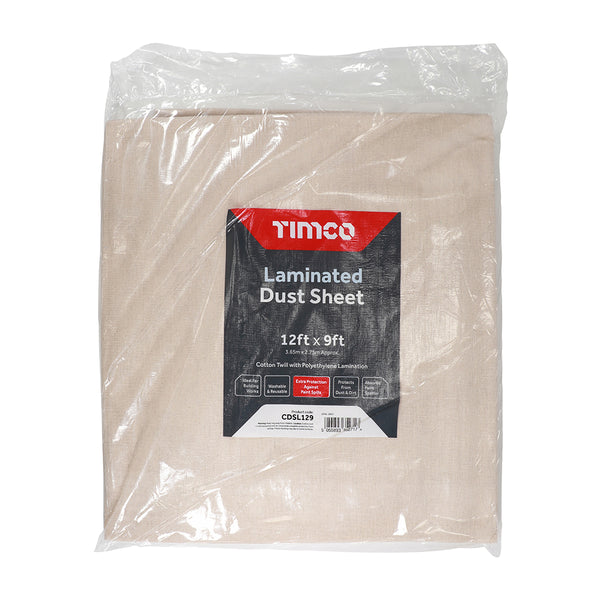 Timco Professional Dust Sheet - Laminated 12ft x 9ft