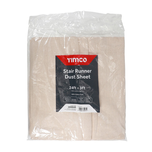 Timco Professional Dust Sheet - Stair Runner 24ft x 3ft