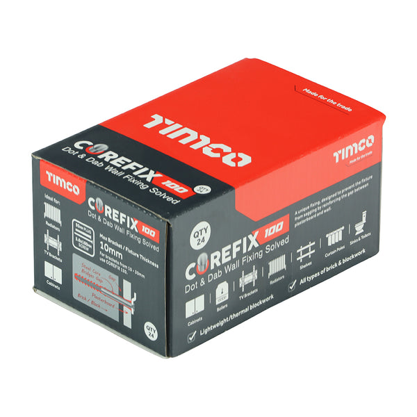 Timco Corefix 100 Dot & Dab Wall Fixing 5.0 x 100 - 24 Pieces