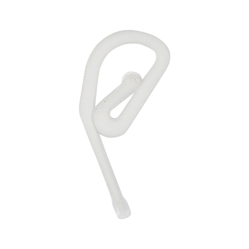 Timco Plastic Curtain Hooks - White - 35 Pieces