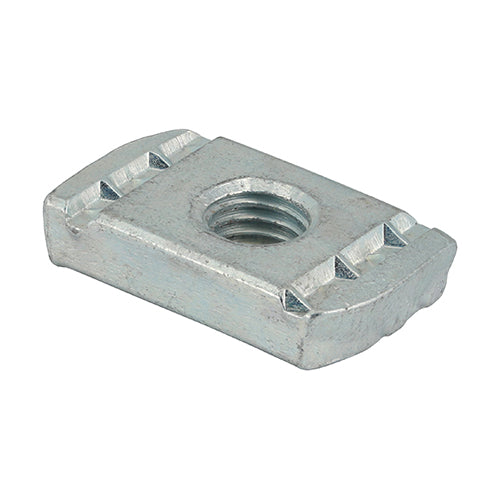 Timco Channel Nuts Without Spring - Zinc M10 - 100 Pieces