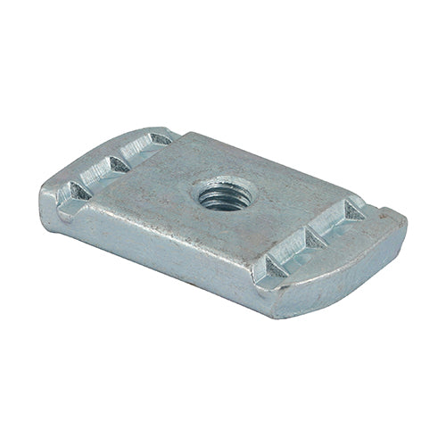 Timco Channel Nuts Without Spring - Zinc M6 - 100 Pieces