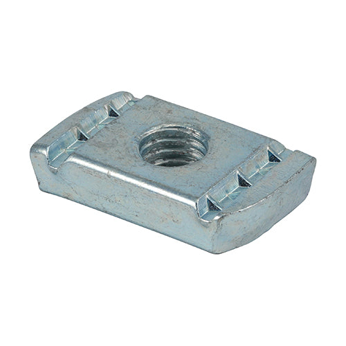 Timco Channel Nuts Without Spring - Zinc M8 - 100 Pieces