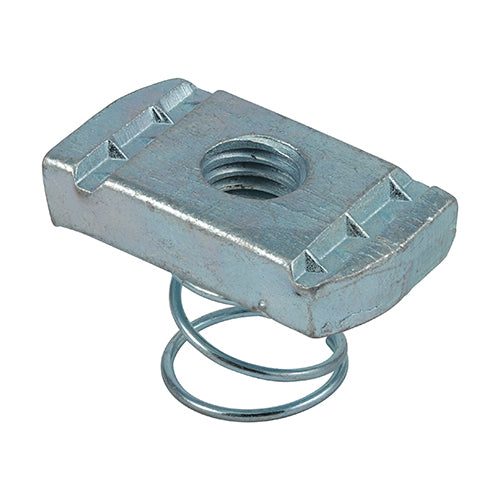 Timco Channel Nuts Short Spring - Zinc M10 - 100 Pieces