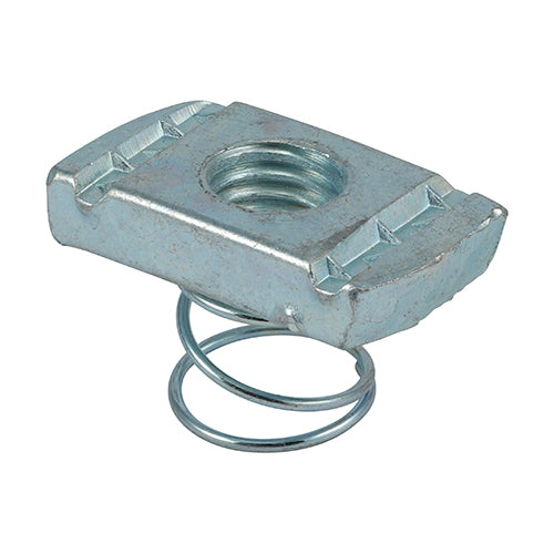 Timco Channel Nuts Short Spring - Zinc M12 - 100 Pieces