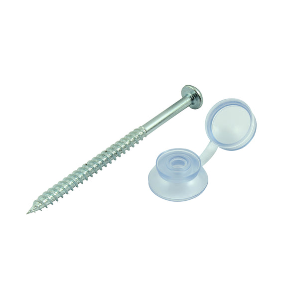 Timco Corrugated Sheet Fixings - Clear 10 x 3 - 50 Pieces