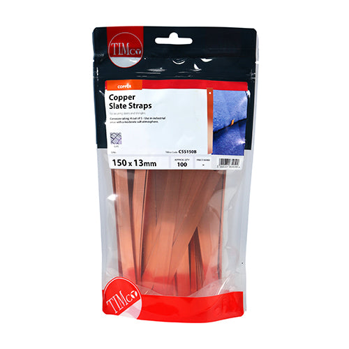 Timco Slate Straps - Copper 150 x 13 - 100 Pieces