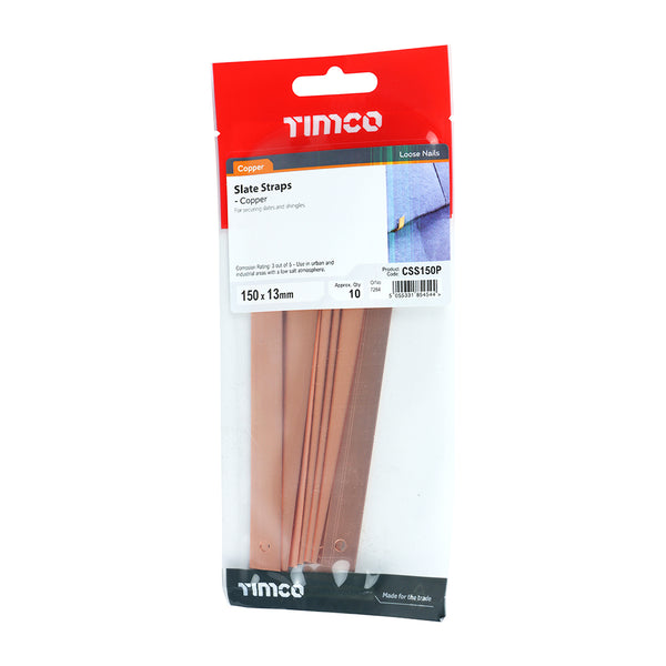 Timco Slate Straps - Copper 150 x 13 - 10 Pieces