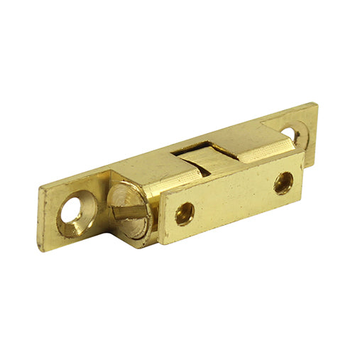 Timco Double Ball Catches - Electro Brass 43mm
