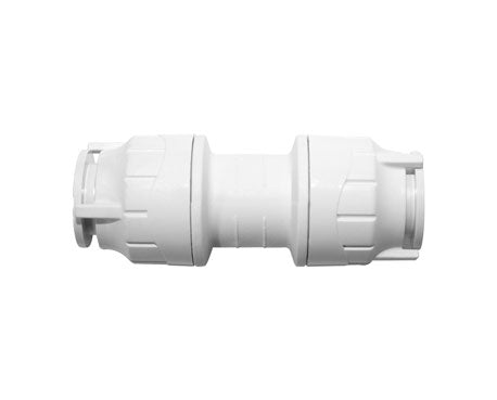PolyFit Straight Coupler 22mm White OFIT022