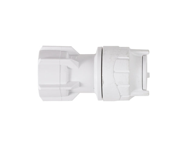 PolyFit Hand Tighten Tap Connector 10mm x 1/2inch White OFIT271012