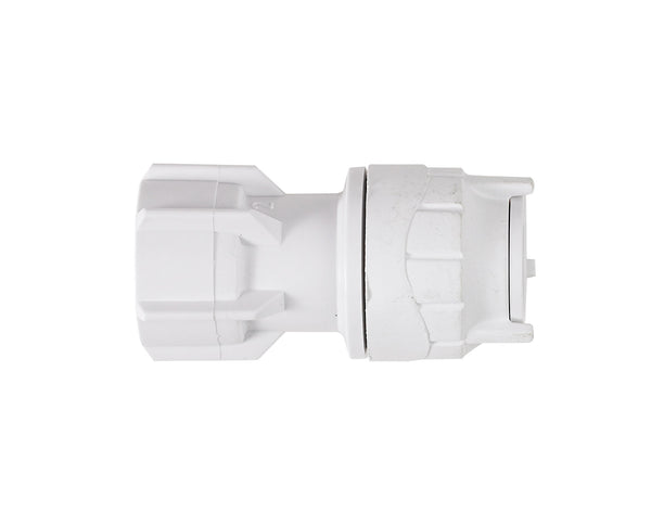 PolyFit Hand Tighten Tap Connector 15mm x 1/2inch White 10 Pk OFIT2715