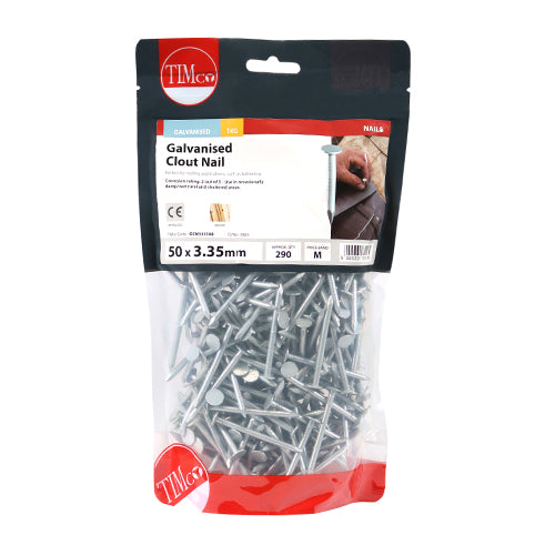 Timco Clout Nails - Galvanised 50 x 3.35