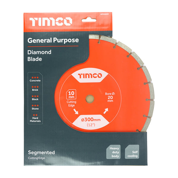 Timco General Purpose Diamond Blade - Segmented 300 x 20.0