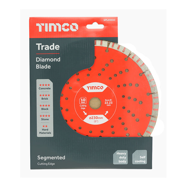 Timco Trade Diamond Blade - Segmented 230 x 22.2