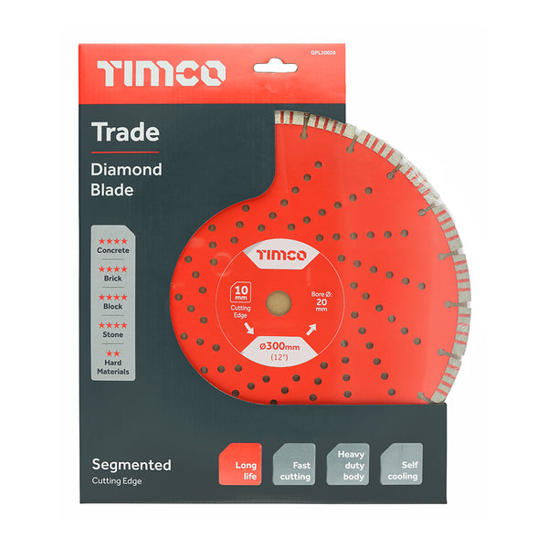 Timco Trade Diamond Blade - Segmented 300 x 20.0