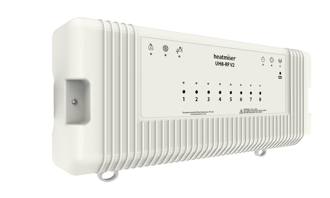 Heatmiser UH8-RF v2 - 8 Zone Wireless Wiring Centre