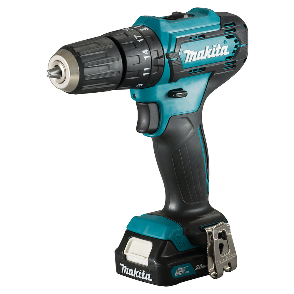 Makita Combo Kit 12V 2 X 2.0AH li-ion cxt cordless combi drill and impact driver pack, CLX228AJ