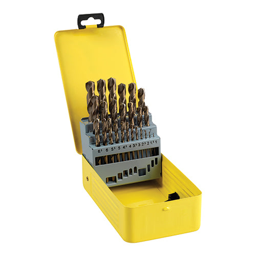 Timco Ground Jobber Drills Set - Cobalt M35 25pcs