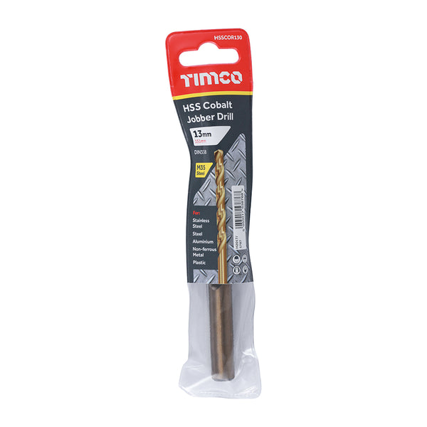 Timco Ground Jobber Drills - Cobalt M35 13.0mm