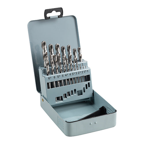 Timco Ground Jobber Drills Set - HSS 19pcs