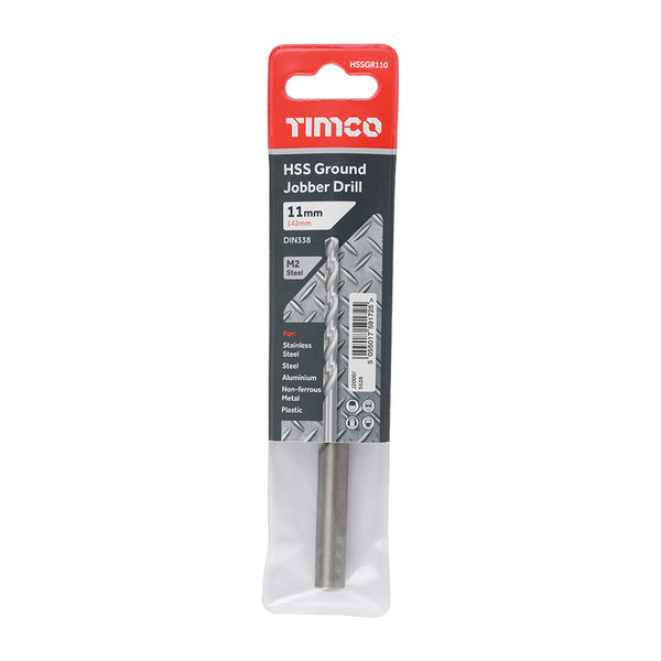 Timco Ground Jobber Drills - HSS M2 11.0mm