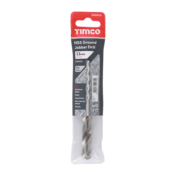 Timco Ground Jobber Drills - HSS M2 13.0mm