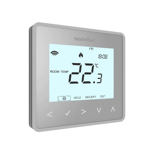 Heatmiser NeoAir Wireless Smart Thermostat Silver