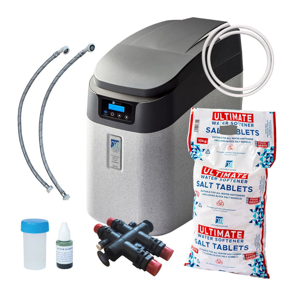 Monarch Midi HE Water Softener Ultimate Series 15mm Hoses Included and 10KG Salt MIDM002HE+MT25