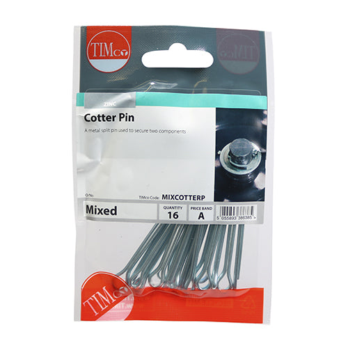 Timco Mixed Cotter Pins Mixed - 16 Pieces