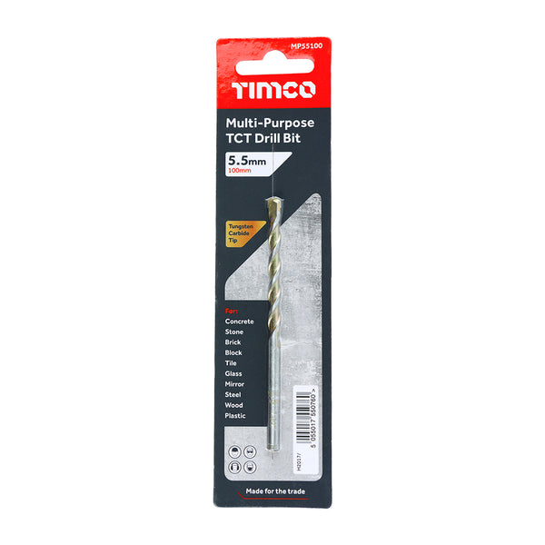 Timco TCT Multi-Purpose Drill Bit 5.5 x 100