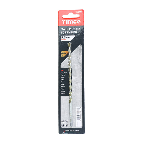 Timco TCT Multi-Purpose Drill Bit 5.5 x 150