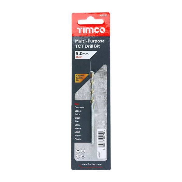 Timco TCT Multi-Purpose Drill Bit 5.0 x 85