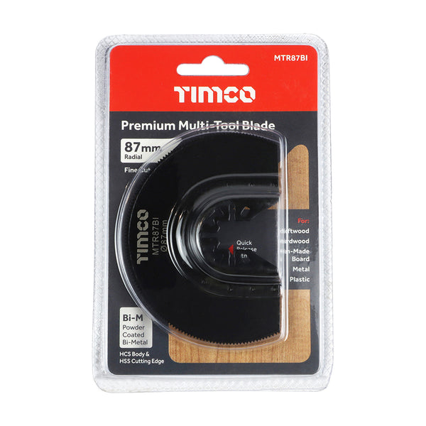 Timco Premium Multi-Tool Blade - Radial - For Wood / Metal Dia. 87mm