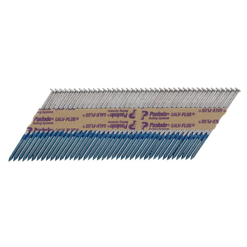 Timco Paslode IM360Ci Nails & Fuel Cells Retail Pack - Ring Shank - Galvanised + - 141079 2.8 x 63/1CFC - 1100 Pieces