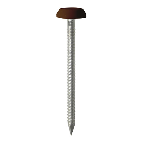 Timco Polymer Headed Nails - A4 Stainless Steel - Mahogany 50mm - 100 Pieces