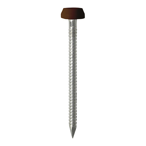 Timco Polymer Headed Pins - A4 Stainless Steel - Mahogany 25mm - 250 Pieces