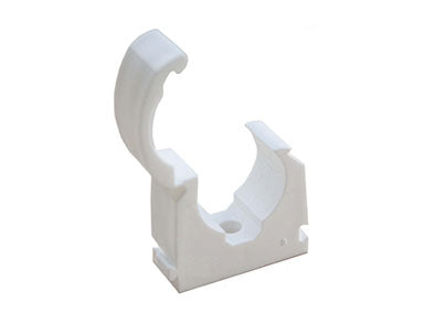 Oracstar Hinged Pipe Clip 22mm White 50 Pk S226