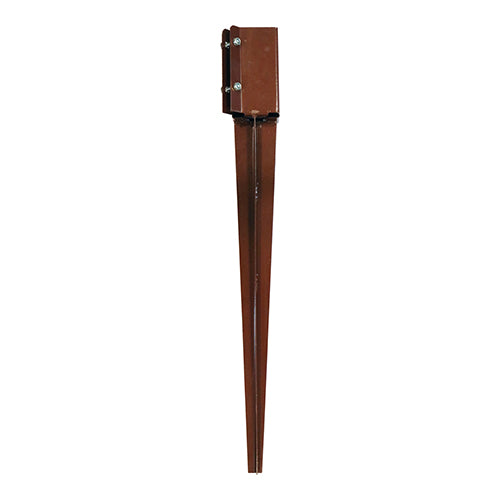 Timco Drive in Post Spike - Bolt Secure - Oxide Red 100 x 600mm