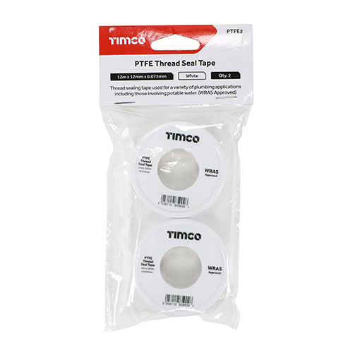 Timco PTFE Thread Seal Tape 12m x 12mm